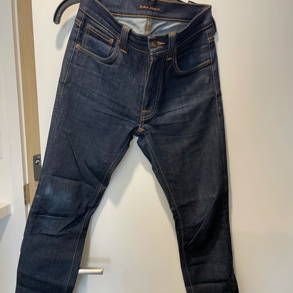 Dark Wash Nudie Jeans - Picture 1 of 2
